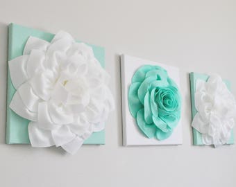 mint green wall art