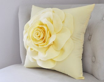 Pale Yellow Pillow Etsy