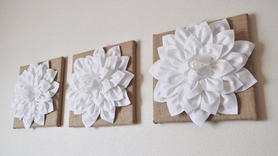 French Country Burlap Wall Decor Bathroom Decor Elegant Home Etsy
