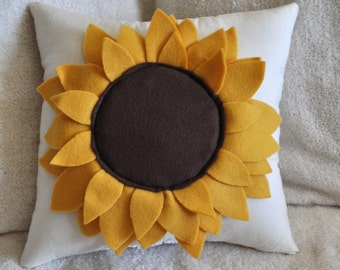 Sunflower Pillow 14x14
