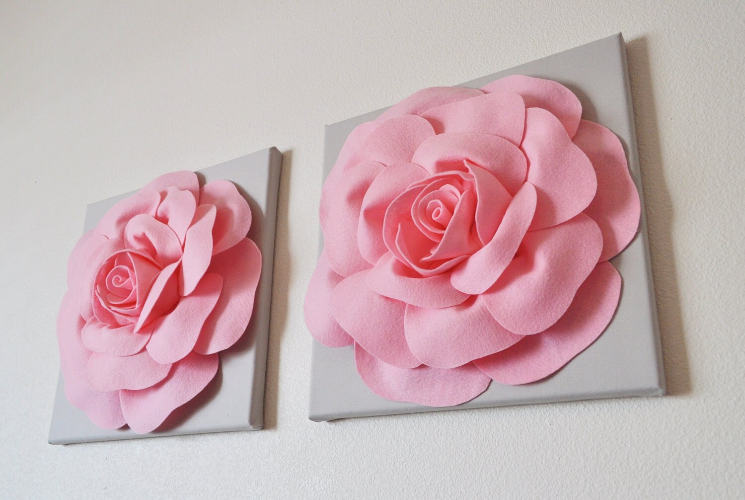 Baby Nursery Wall Hangings Light Pink and Gray Wall ...