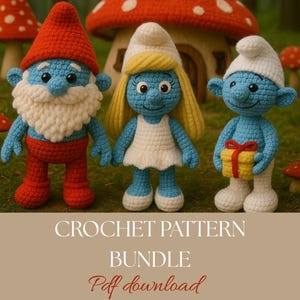 The classic blue crew– Amigurumi pattern Bundle (PDF)