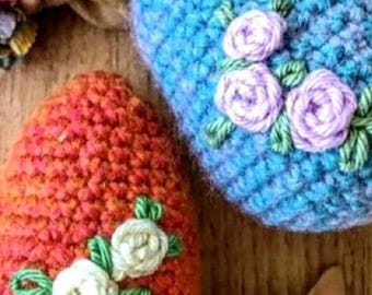Crochet Easter Eggs Pattern - Amigurumi Spring Decor (PDF Pattern)