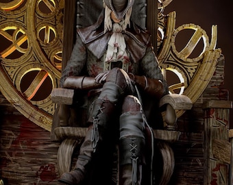 Lady Maria Figure Bloodborne Inspired Statue Gothic Hunter Collectible Dark Fantasy Character Figure