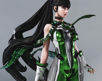 Eve Stellar Blade Figure , Gaming Character Statue,  Hand-Painted Collectible Gamer Decor