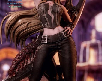 Trish Figure - Devil May Cry Inspired Statue - Demon Hunter Girl - Hand Painted Anime Collectible
