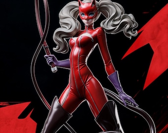 Ann Figure Persona 5 Inspired Statue Phantom Thief Collectible Anime Game Character Figure