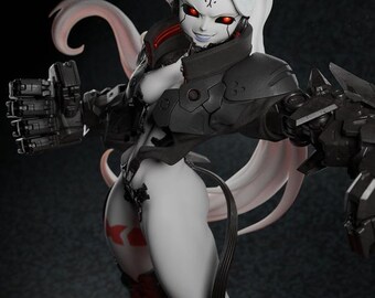 Rebecca Collectible Statue – Hand Painted Cyberpunk Display Figure – Edgerunner Inspired Premium Sculpture – Collector Gift