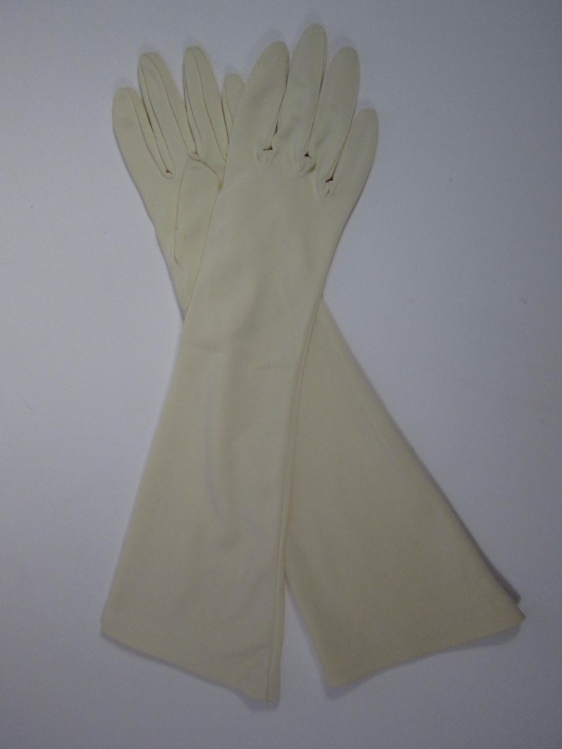 67 Vintage Light Yellow Prom/Dress Gloves 15 inches long Etsy