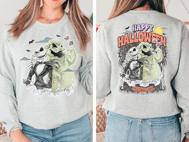 Oogie Boogie Halloween Shirt, Happy Halloween Candy Co T-Shirt, Nightmare Before Christmas Tee, Trick or Treat Sweatshirt, Disney Halloween