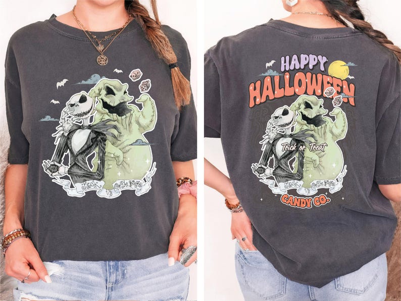 Oogie Boogie Halloween Shirt, Happy Halloween Candy Co T-Shirt, Nightmare Before Christmas Tee, Trick or Treat Sweatshirt, Disney Halloween