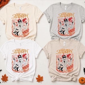 Jack Skellington Rock Shirt, Heavy Metal Nightmare Before Christmas T-Shirt, Spooky Pumpkin King Tee, Zero Dog Halloween Shirt, Disney Trip