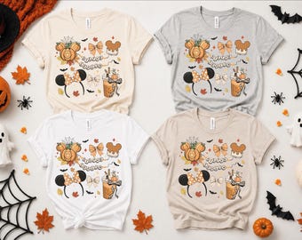 Disney Halloween Shirt, Tis the Season Halloween T-Shirt, Mickey and Friends Pumpkin Tee, Disney Fall Vibes Shirt, Pumpkin Spice Latte Tee