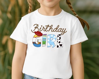 Toy Story Birthday Girl T-shirt, Disney Jessie Cowgirl Birthday Tee, Pixar Birthday Princess Sweatshirt, Disney Birthday Trip Shirt