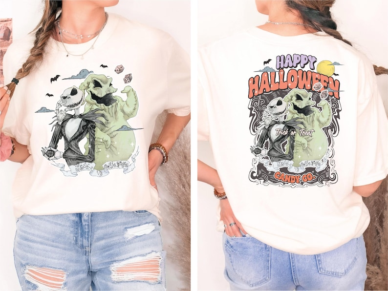 Oogie Boogie Halloween Shirt, Happy Halloween Candy Co T-Shirt, Nightmare Before Christmas Tee, Trick or Treat Sweatshirt, Disney Halloween