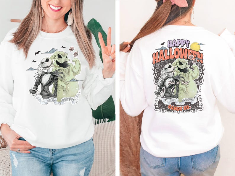Oogie Boogie Halloween Shirt, Happy Halloween Candy Co T-Shirt, Nightmare Before Christmas Tee, Trick or Treat Sweatshirt, Disney Halloween