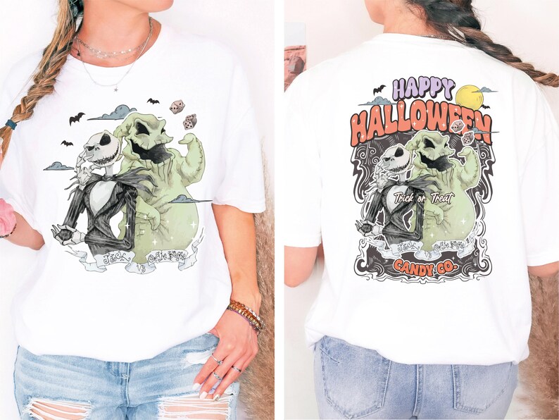 Oogie Boogie Halloween Shirt, Happy Halloween Candy Co T-Shirt, Nightmare Before Christmas Tee, Trick or Treat Sweatshirt, Disney Halloween