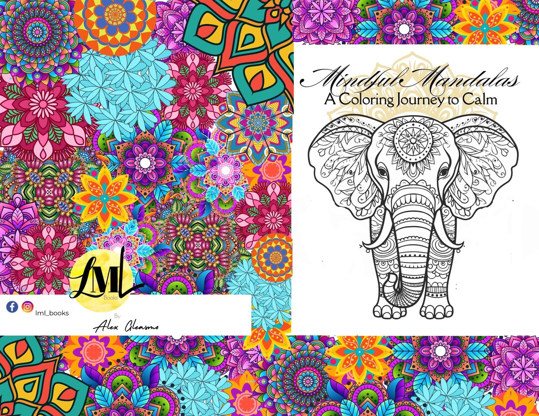 Mindful Mandalas Coloring Digital Book: Stress Relief, Calmness - Etsy