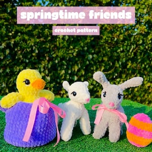 Patrón de crochet Amigos de la primavera