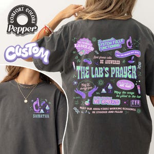 Custom The Lab&#39;s Prayer Comfort Colors Shirt, Medical Lab Science, Lab Tech Team Shirt, Lab Scientist Med Tech, The Lab Is Everything