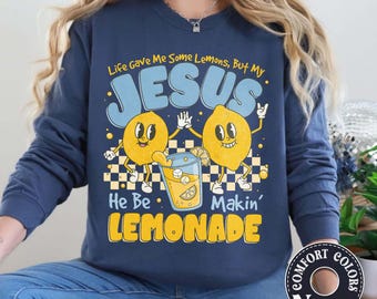 Comfort Colors Jesus Lemonade Shirt, Christian T-Shirt