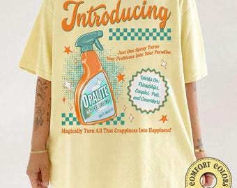 Inspired Pop Culture Comfort Colors T-Shirt, Retro Ad Style Graphic Tee, Gift for Fan