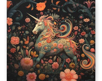 Einhorn Leinwanddruck: Einhorn Leinwanddruck