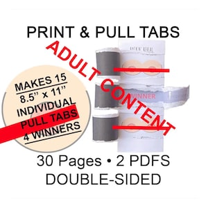 Rack n’ Reveal Print & Pull Tabs | Printable Raffle Game | Light Skin Tone | Party Pull Tabs | 30-Page PDF | Raffle Game | Instant Download