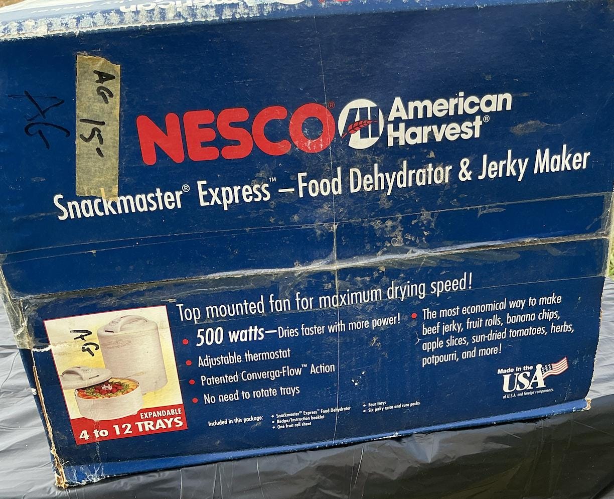 Déshydrateur Alimentaire Nesco American Harvest Snackmaster Express – Boîte Ouverte, 4 Plateaux