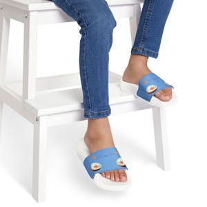 Sandals, Goldfish Splashing in Oranges Design, Beach Shoes, Summer Footwear, Kids Sandals, Tropical Fish Print, Youth Sandals