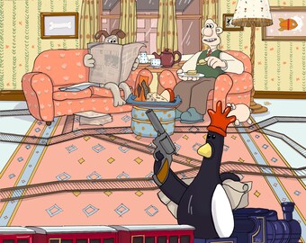 ウォレスとグルミットにインスパイアされたグルミットの壁紙 | クロス