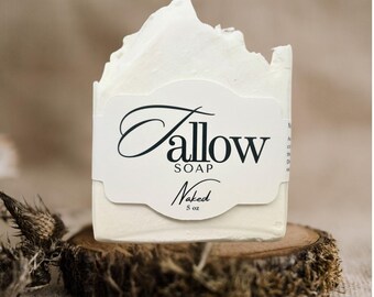 PICKUP ONLY Tallow Soap| All Natural Soap| Soap for Eczema| Soap for Acne prone skin| Natural Remedy Soap| Soap for Men and Women| unscented