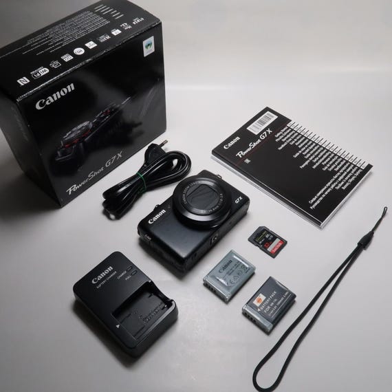 Canon PowerShot G7X Digital Camera 20.2 MP 4.2x Vlogging, Original Pack, SD Card