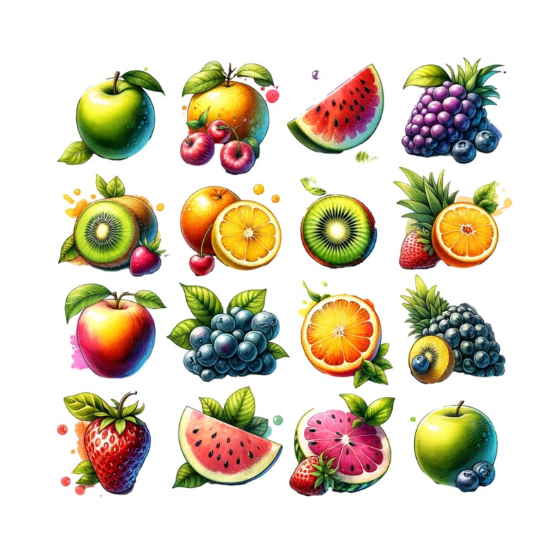 3 PC Food DIGITAL Png Bundle Wall Art, Fruit Table, Vegetables Table ...