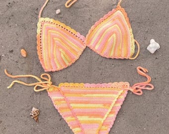Laia Multi Bikini Set Crochet Pattern PDF – Beginner-Friendly Swimsuit Pattern – Summer Beachwear – Digital Download – DIY Crochet Bikini