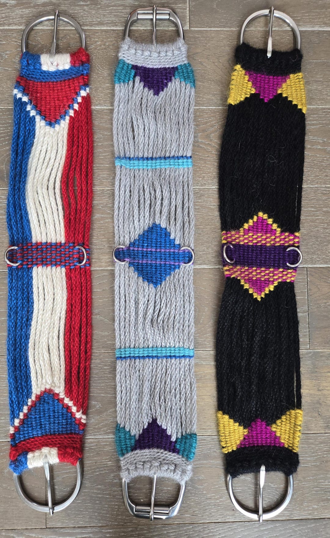 Fancy Custom Mohair Cinch With Stainless Steel Buckles for Western ...