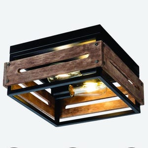 2-Licht Unterputz Deckenleuchte Leuchte, Bauernhaus Leuchte für Flur Eingang Veranda Küche