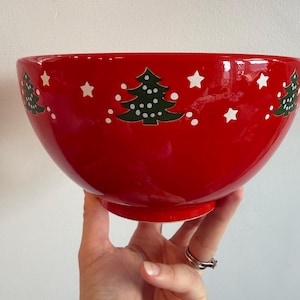 bol de service de Noël Waechtersbach vintage en céramique
