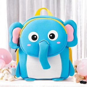 Sac à dos personnalisé pour enfant - Sac pour tout-petit avec nom personnalisé | Joli cartable dinosaure, tigre, licorne, éléphant, lion et cochon pour la maternelle