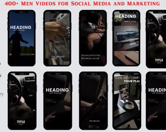 400+ High-Impact Faceless Men Videos | Luxury Reels & Marketing Content with MRR and PLR