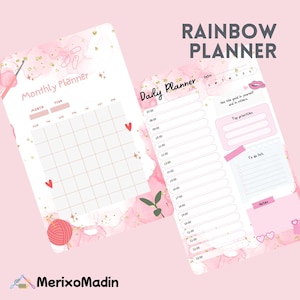 Printable Crochet Project Planner: Crochet Tracker, Knitting Journal (Digital Download)