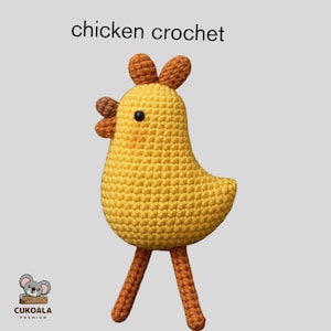 Norman the Chicken Crochet Pattern – Amigurumi Hen PDF, Beginner-Friendly Soft Toy Farm Animal Nursery Decor