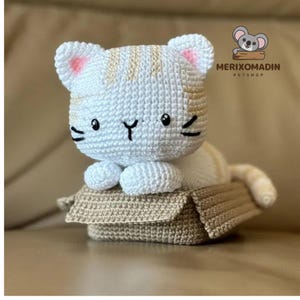 Catloaf in the Box Crochet Pattern – Amigurumi Cat Toy PDF | Kawaii Cat in Box | Cute Gift for Cat Lovers | Digital Download