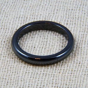 Thin 3mm Hematite Stacking Ring