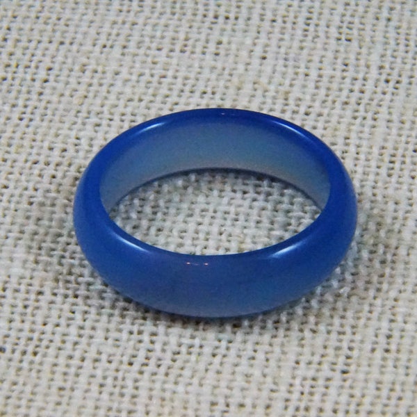 6mm Blue Agate Stacking Ring