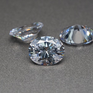Oval Shape White Cubic Zirconia Various Sizes (1 Piece)