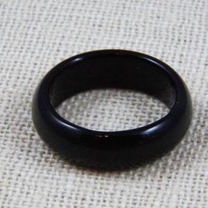 6mm Onyx Stacking Ring, Onyx Ring, Black Ring, Onyx Band