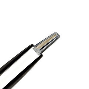 4mm - 7.50mm Tapered Baguette Längen weißer Zirkonia 10 Stück Pakete