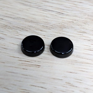 Round Flat Black Onyx Various Sizes (1 Piece)
