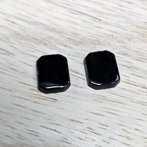 Octagon platte zwarte onyx verschillende maten (1 stuk)